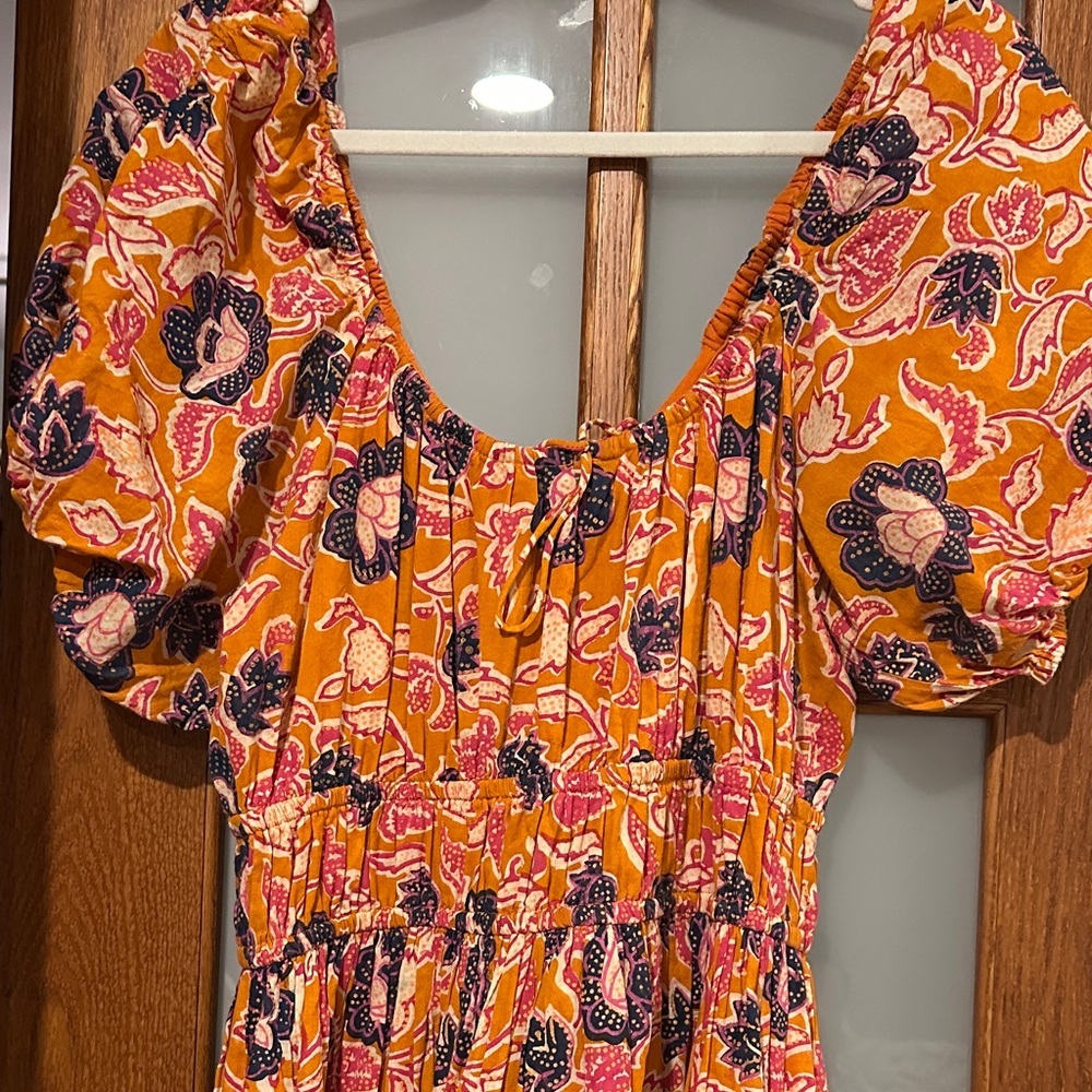 Cleobella Orange Floral Mini Dress​ - Picture 4 of 12